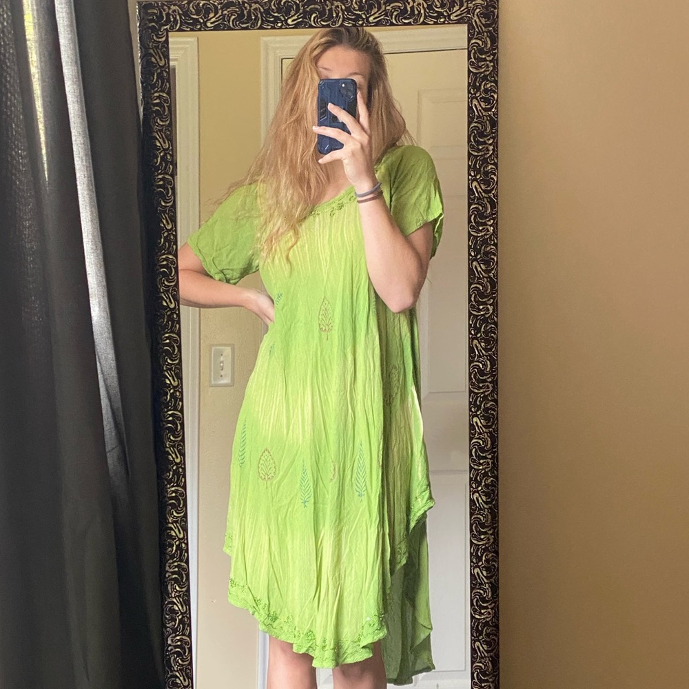 Shoreline Boho Asymmetrical Hem Dress